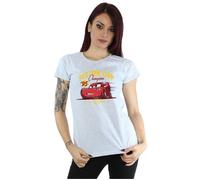 Disney Women's Cars Piston Cup Champion Cotton T-Shirt in Grey | Size: XL Disney Grey XL