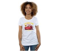 Disney Women's Cars Piston Cup Champion Cotton T-Shirt in White | Size: Small Disney White S