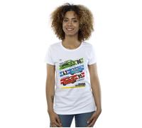 Disney Women's Cars Piston Cup Champions Cotton T-Shirt in White | Size: Medium Disney White M
