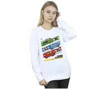 Disney Women's Cars Piston Cup Champions Sweatshirt in White | Size: 2XL Disney White 2XL
