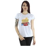 Disney Women's Cars Radiator Springs Group Cotton T-Shirt in Grey | Size: Medium Disney Grey M