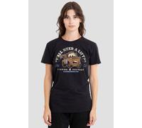 Disney Cars Tow Mater Retro Ladies T Shirt, Black, Large