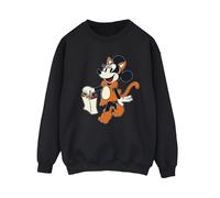 Disney Women's Cat Trick Or Treat Minnie Mouse Sweatshirt in Black | Size: 3XL Disney Black 3XL