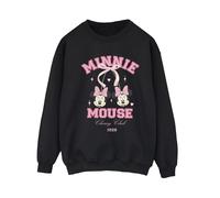 Disney Women's Cherry Club Minnie Mouse Sweatshirt in Black | Size: 4XL Disney Black 4XL