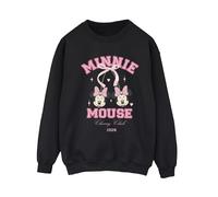 Disney Women's Cherry Club Minnie Mouse Sweatshirt in Black | Size: XL Disney Black XL