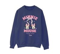 Disney Women's Cherry Club Minnie Mouse Sweatshirt in Navy | Size: Small Disney Navy S