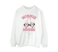 Disney Women's Cherry Club Minnie Mouse Sweatshirt in White | Size: XL Disney White XL