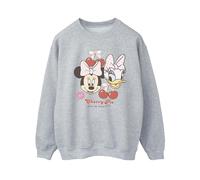 Disney Women's Cherry Pie Minnie Mouse Sweatshirt in Grey | Size: 3XL Disney Grey 3XL