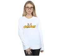 Disney Women's Chip & Dale Character Logo Sweatshirt in White | Size: 2XL Disney White 2XL