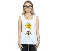 Disney Women's Chip N Dale The Smart One Vest White Small