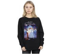 (L, Black) Disney Womens/Ladies Cinderella Collage Poster Sweatshirt
