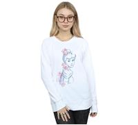 Disney Women's Cinderella Mouse Sketch Sweatshirt in White | Size: 4XL Disney White 4XL