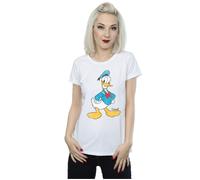 Disney Women's Classic Donald Duck Cotton T-Shirt in White | Size: XS Disney White XS
