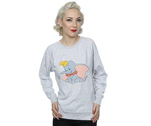 Disney Women's Classic Dumbo Sweatshirt Large Heather Grey