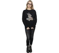 Disney Women's Classic Thumper Cotton Sweatshirt in Black | Size: XL Disney Black XL