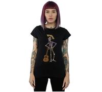 Disney Women's Coco Hector With Guitar Cotton T-Shirt in Black | Size: Small Disney Black S