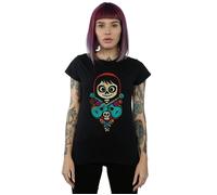 Disney Women's Coco Miguel Crossed Guitars Cotton T-Shirt in Black | Size: Large Disney Black L