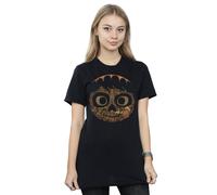 Disney Women's Coco Miguel Face Cotton Boyfriend T-Shirt in Black | Size: Small Disney Black S