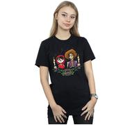 Disney Women's Coco Miguel & Hector Cotton Boyfriend T-Shirt in Black | Size: Medium Disney Black M