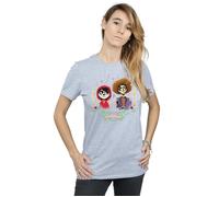 Disney Women's Coco Miguel & Hector Cotton Boyfriend T-Shirt in Grey | Size: Medium Disney Grey M