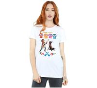 Disney Women's Coco Miguel Logo Cotton Boyfriend T-Shirt in White | Size: 2XL Disney White 2XL