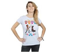 Disney Women's Coco Miguel Logo Cotton T-Shirt in Grey | Size: Large Disney Grey L