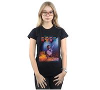 Disney Women's Coco Miguel Playing Guitar Cotton T-Shirt in Black | Size: Large Disney Black L