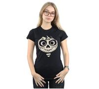 Disney Women's Coco Miguel Skeleton Face Cotton T-Shirt in Black | Size: XL Disney Black XL