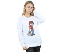 Disney Women's Coco Miguel With Guitar Sweatshirt in White | Size: XL Disney White XL