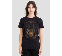 Disney Women's Coco Painted Poster With Guitar, Ernest, Miguel & Hector T-Shirt, Black | Size: 2XL Disney Black 2XL