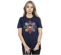 Disney Women's Coco Remember Me Cotton Boyfriend T-Shirt in Navy | Size: Medium Disney Navy M