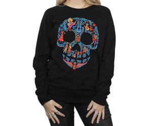 Disney Women's Coco Skull Pattern Sweatshirt Medium Black