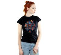 Disney Women's Coco Tree Pattern Cotton T-Shirt in Black | Size: Medium Disney Black M