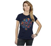 Disney Women's Coco Tree Pattern Cotton T-Shirt in Navy | Size: XL Disney Navy XL