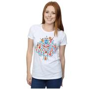 Disney Women's Coco Tree Pattern Cotton T-Shirt in White | Size: Medium Disney White M