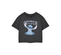 Vanilla Underground Disney Womens Grey College Crop Cropped Short Sleeved T-Shirt (Xxx-Large)