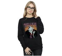 Disney Women's Cruella De Vil Homage Sweatshirt in Black | Size: Medium Disney Black M