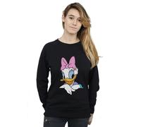 Disney Women's Daisy Duck Big Portrait Sweatshirt in Black | Size: Small Disney Black S