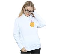 Disney Women's Daisy Duck Faux Pocket Hoodie in White | Size: Medium Disney White M