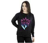 (M, Black) Disney Womens/Ladies Descendants Pink Crown Sweatshirt