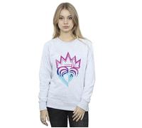 Disney Women's Descendants Pink Crown Sweatshirt in Grey | Size: XL Disney Grey XL