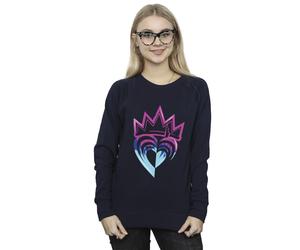 Disney Women's Descendants Pink Crown Sweatshirt in Navy | Size: XL Disney Navy XL