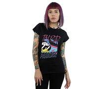 Disney Women's Donald Duck Bird of Paradise T-Shirt Black Medium