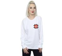 Disney Women's Donald Duck Karate Kick Sweatshirt in White | Size: Medium Disney White M