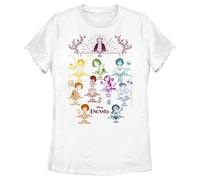 Disney Women's Doodle Family Tree T-Shirt, White, XX-Large