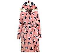 Disney Womens Dressing Gown Minnie Mouse Pink Small