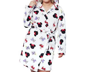 Disney Womens Dressing Gown Minnie Mouse White Medium, (mmdg4673)