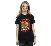 Disney Women's Duck Tales The Movie Cotton Boyfriend T-Shirt in Black | Size: Medium Disney Black M