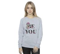 Disney Women's Dumbo Be You Sweatshirt in Grey | Size: 2XL Disney Grey 2XL