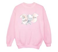 Disney Women's Dumbo Happy Day Sweatshirt Baby Pink X-Large